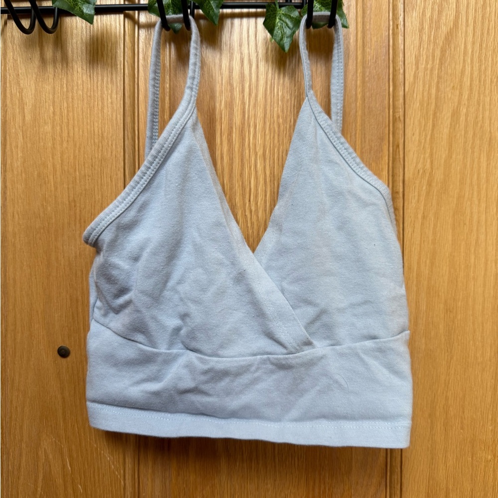 Brandy Melville Sky Blue Crop Top